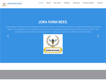 Tablet Screenshot of jorafarmbees.org